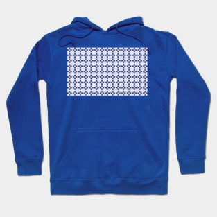 Blue "Coat of Arms" Pattern Hoodie